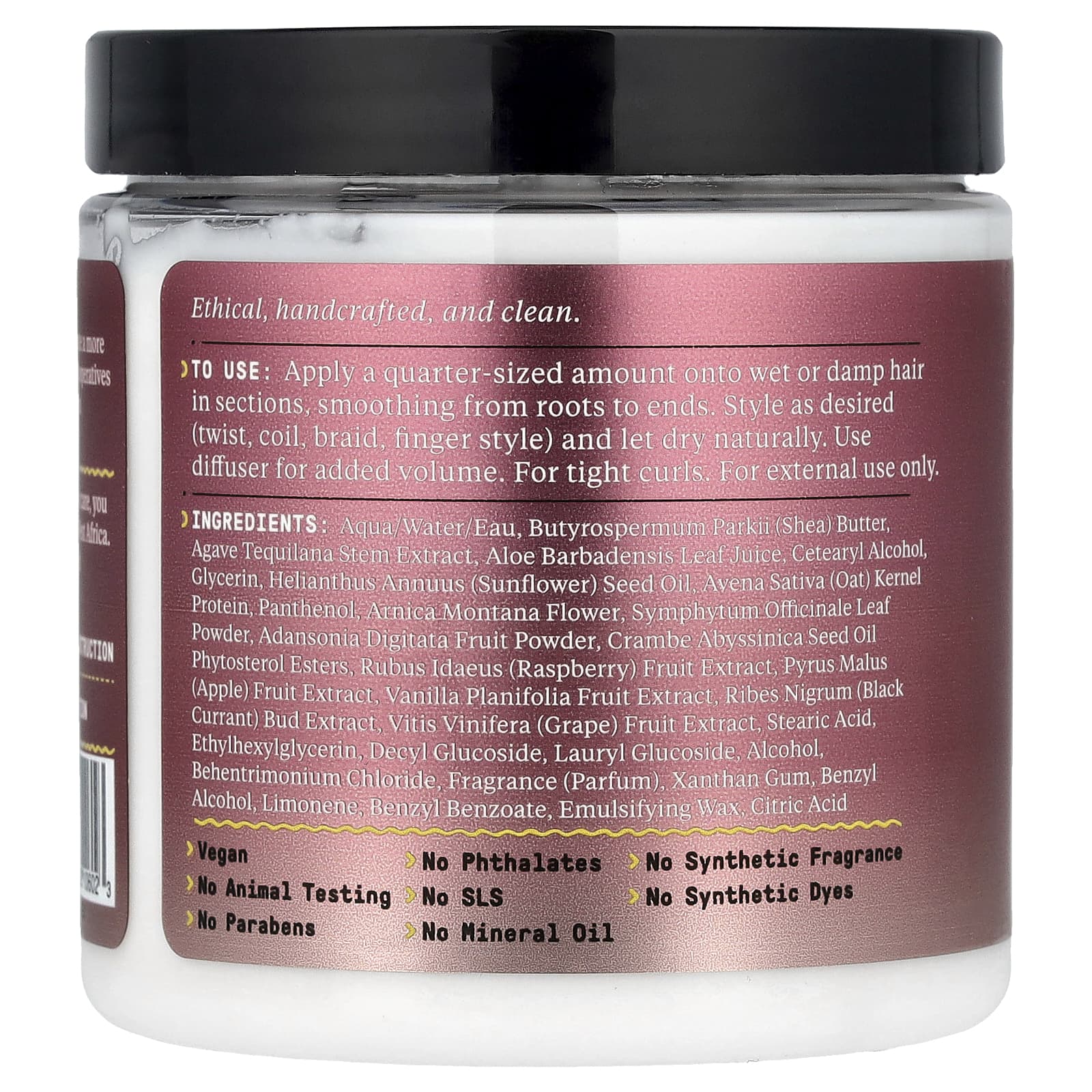 Define & Hydrate with Alaffia's Vegan Styling Cream for Tight Curls (8 fl oz) - Image 2