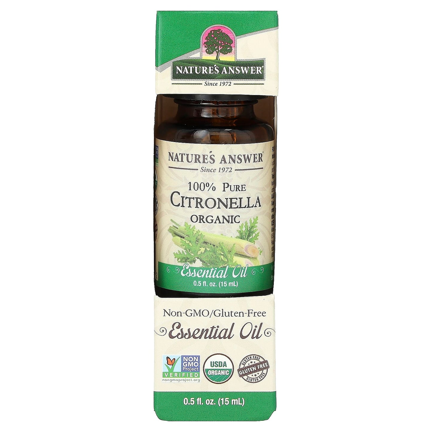 Nature's Answer, 100% Pure Organic Essential Oil Blend, Citronella, 0.5 fl oz (15 ml) - Image 2