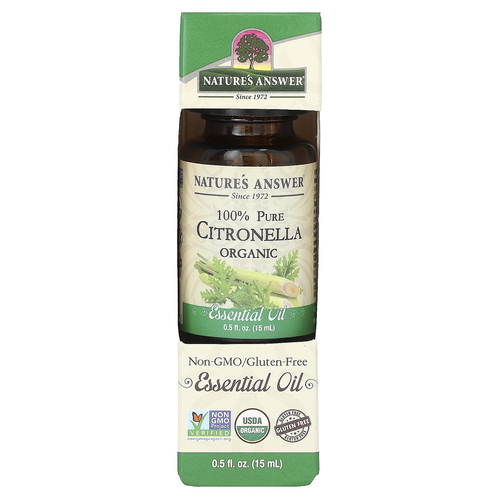 Nature's Answer, 100% Pure Organic Essential Oil Blend, Citronella, 0.5 fl oz (15 ml) - Image 2