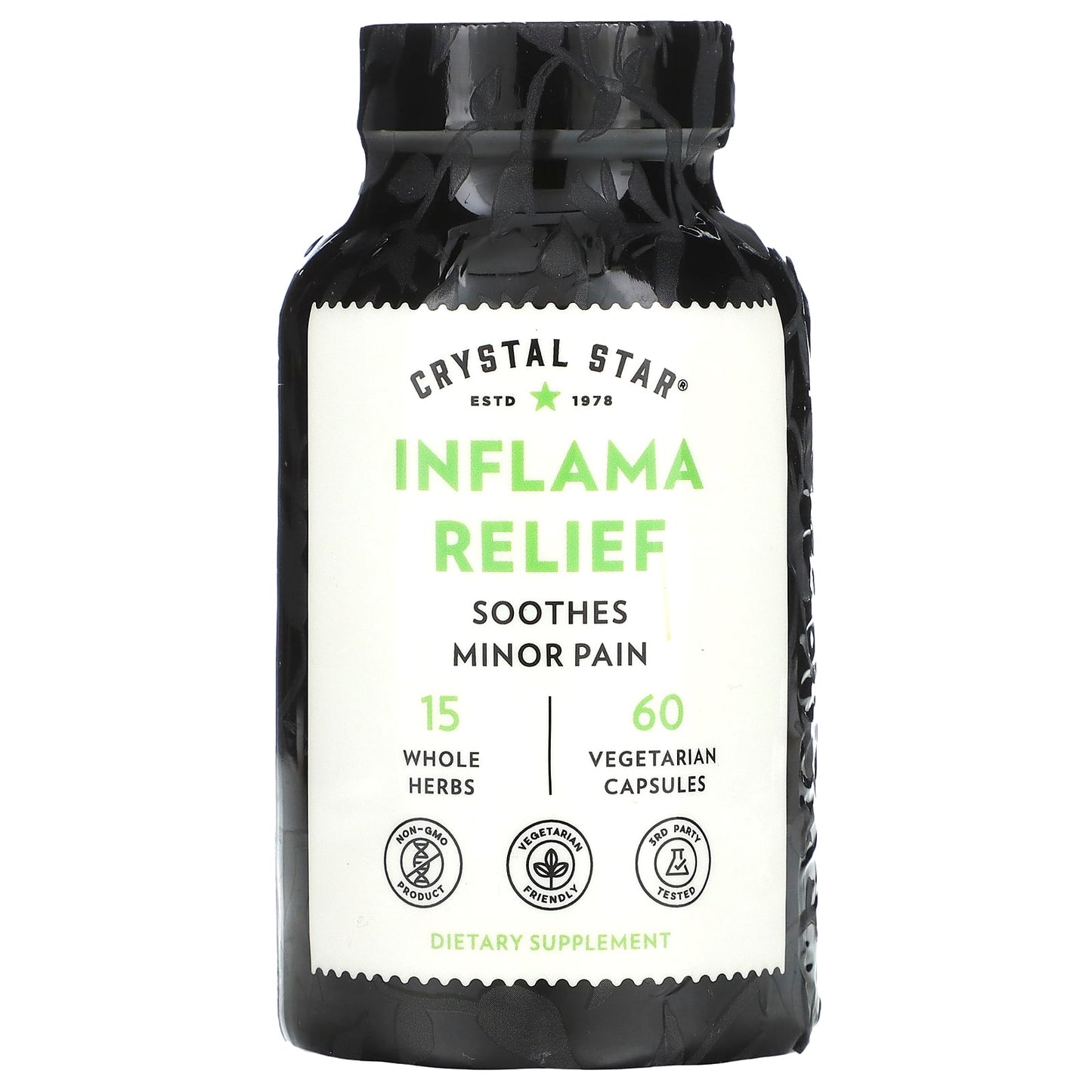 Turmeric & White Willow Inflammation Relief Capsules - 60 Vegetarian Capsules - Image 1