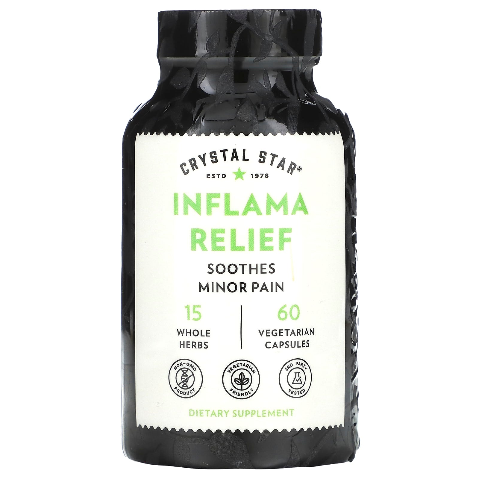 Turmeric & White Willow Inflammation Relief Capsules - 60 Vegetarian Capsules - Image 1