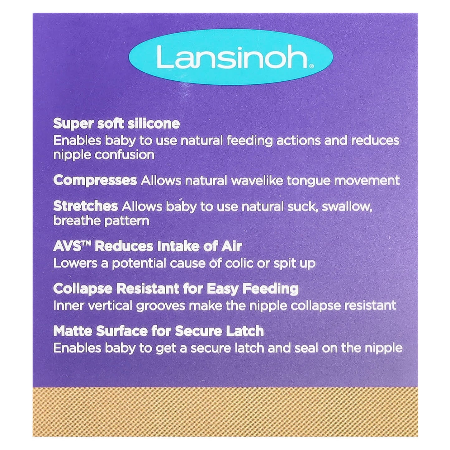 Lansinoh, NaturalWave® Nipples, Slow Flow, 2 Nipples - Image 2