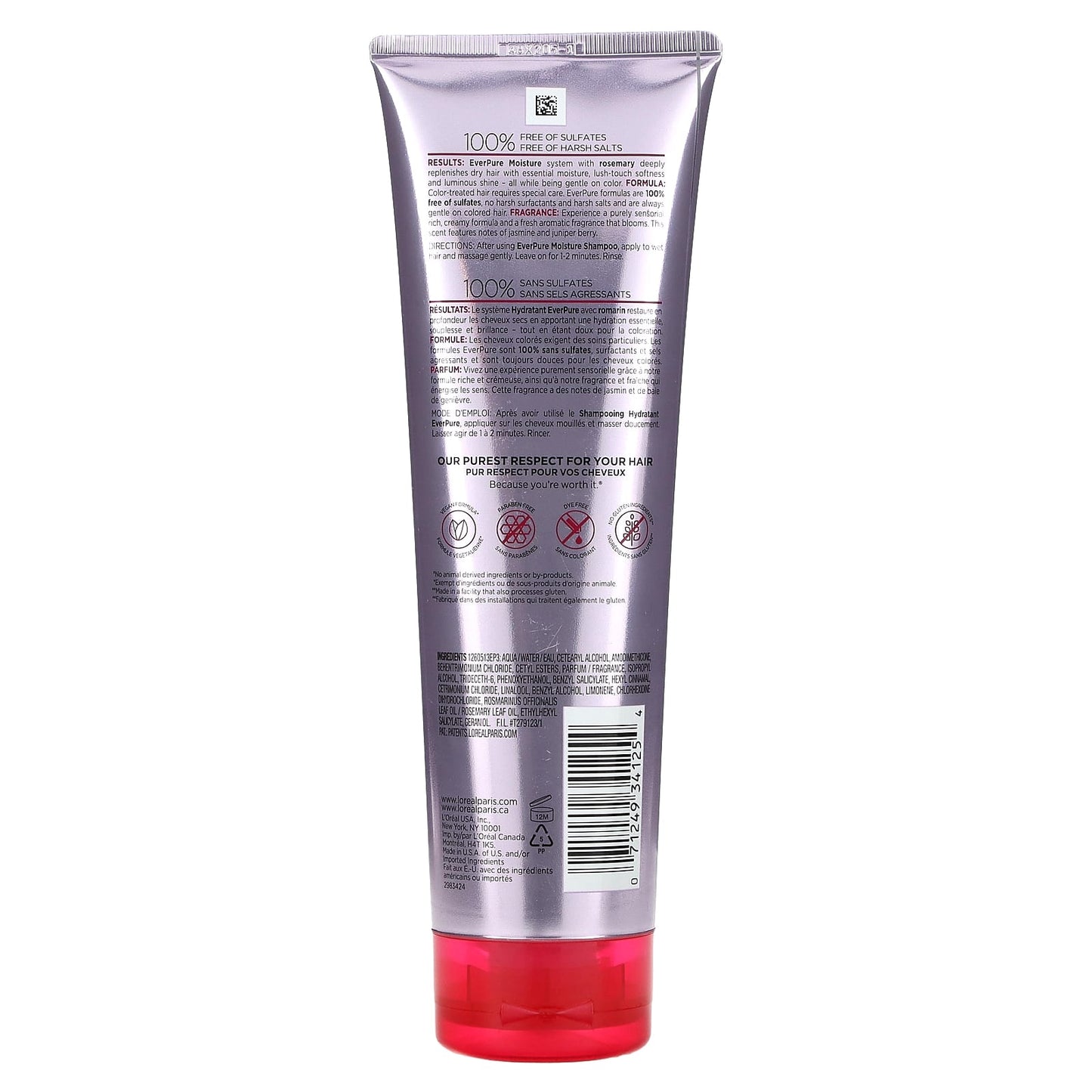 L'Oréal, Ever Pure, Moisture Conditioner with Rosemary, 8.5 fl oz (250 ml) - Image 2