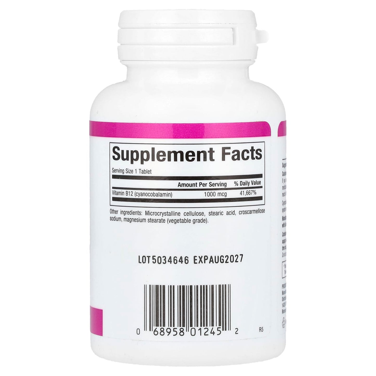 Natural Factors, Vitamin B12, 1,000 mcg, 60 Tablets - Image 2