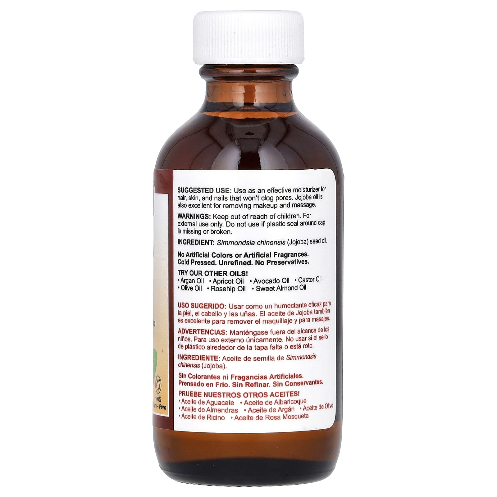De La Cruz 100% Pure Jojoba Oil for Skin, Hair & Nails - Image 2
