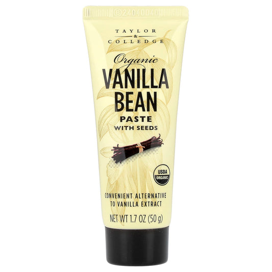 Taylor & Colledge, Organic Vanilla Bean Paste With Seeds, 1.7 oz (50 g) - Image 1