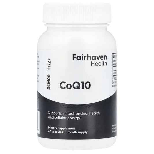 Co-Q10 60 Capsules by Fairhaven Health for Energy & Fertility - Image 1
