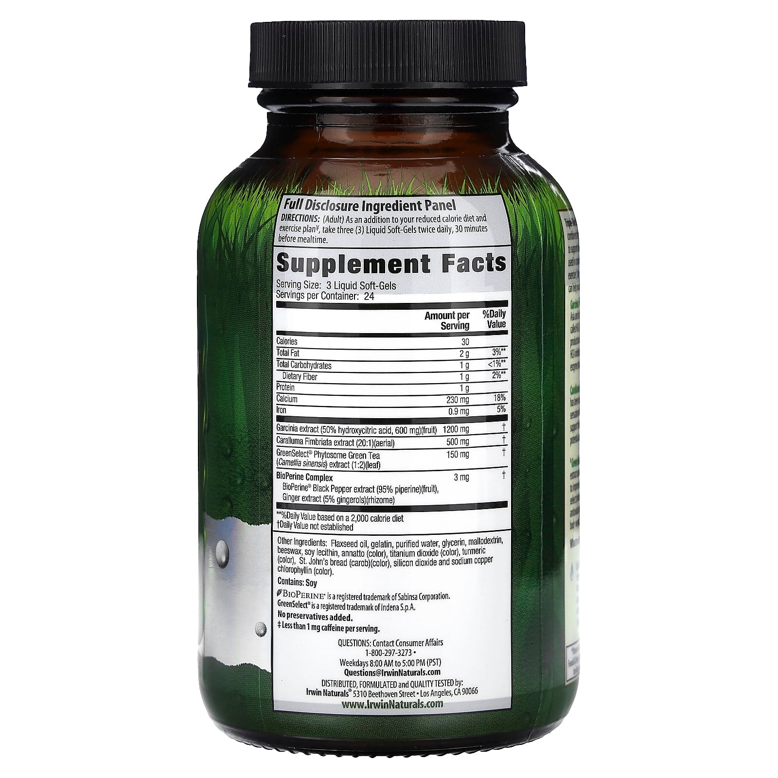 Irwin Naturals, Triple-Diet Fat Reduction Max Accelerator, 72 Liquid Soft-Gels