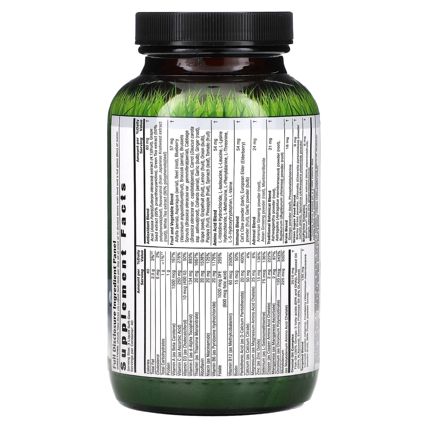 Irwin Naturals Women's Living Green Liquid-Gel Multi Supplement | 120 Soft-Gels - Image 2