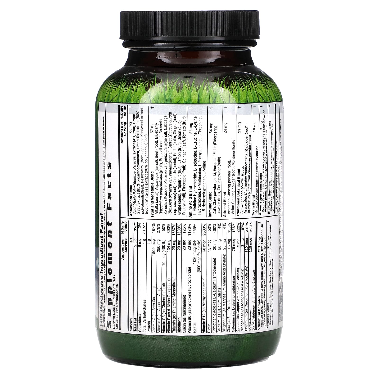 Irwin Naturals Women's Living Green Liquid-Gel Multi Supplement | 120 Soft-Gels - Image 2