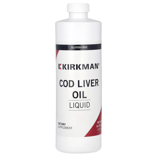 Kirkman Labs, Cod Liver Oil Liquid, 16 fl oz (473 ml) - Image 1