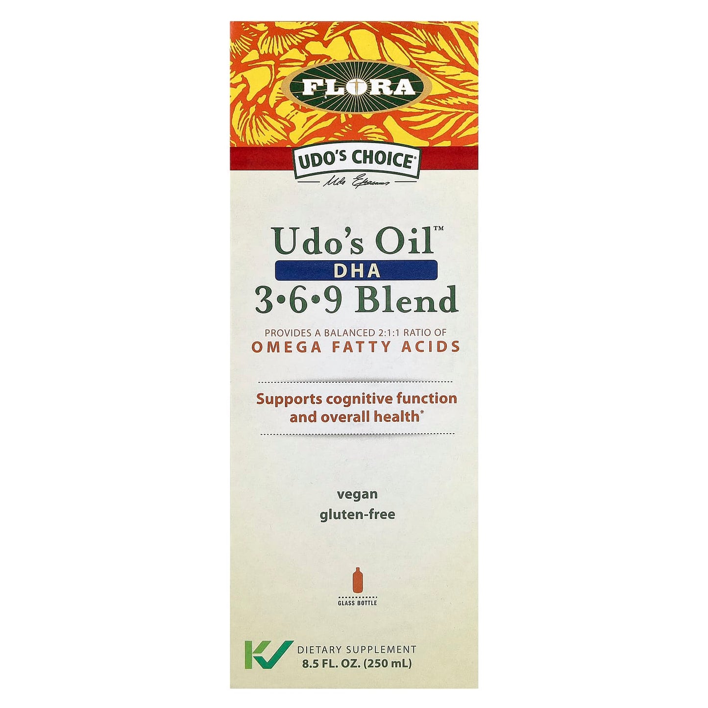Flora Udo's Choice DHA 3-6-9 Blend, 8.5 fl oz - Image 1