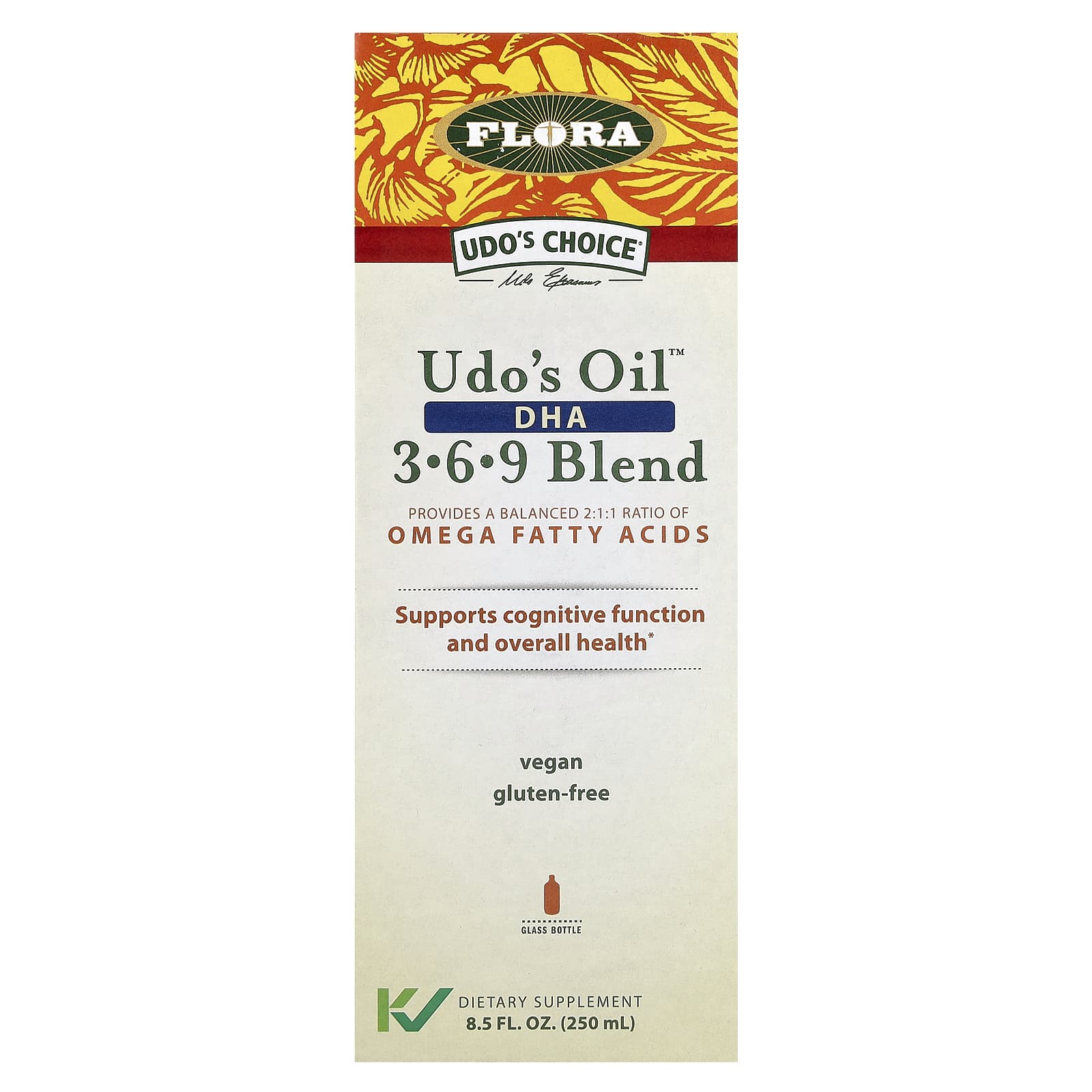 Flora Udo's Choice DHA 3-6-9 Blend, 8.5 fl oz - Image 1