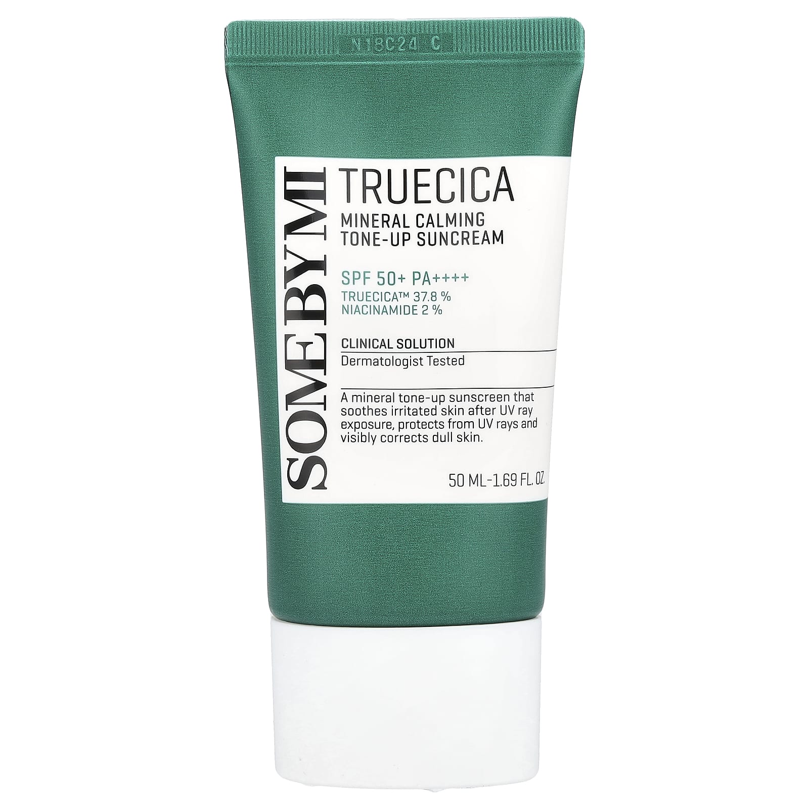 SOME BY MI, Truecica Mineral Calming, Tone-Up Sunscreen, SPF 50+ PA++++, 1.69 fl oz (50 ml) - Image 1