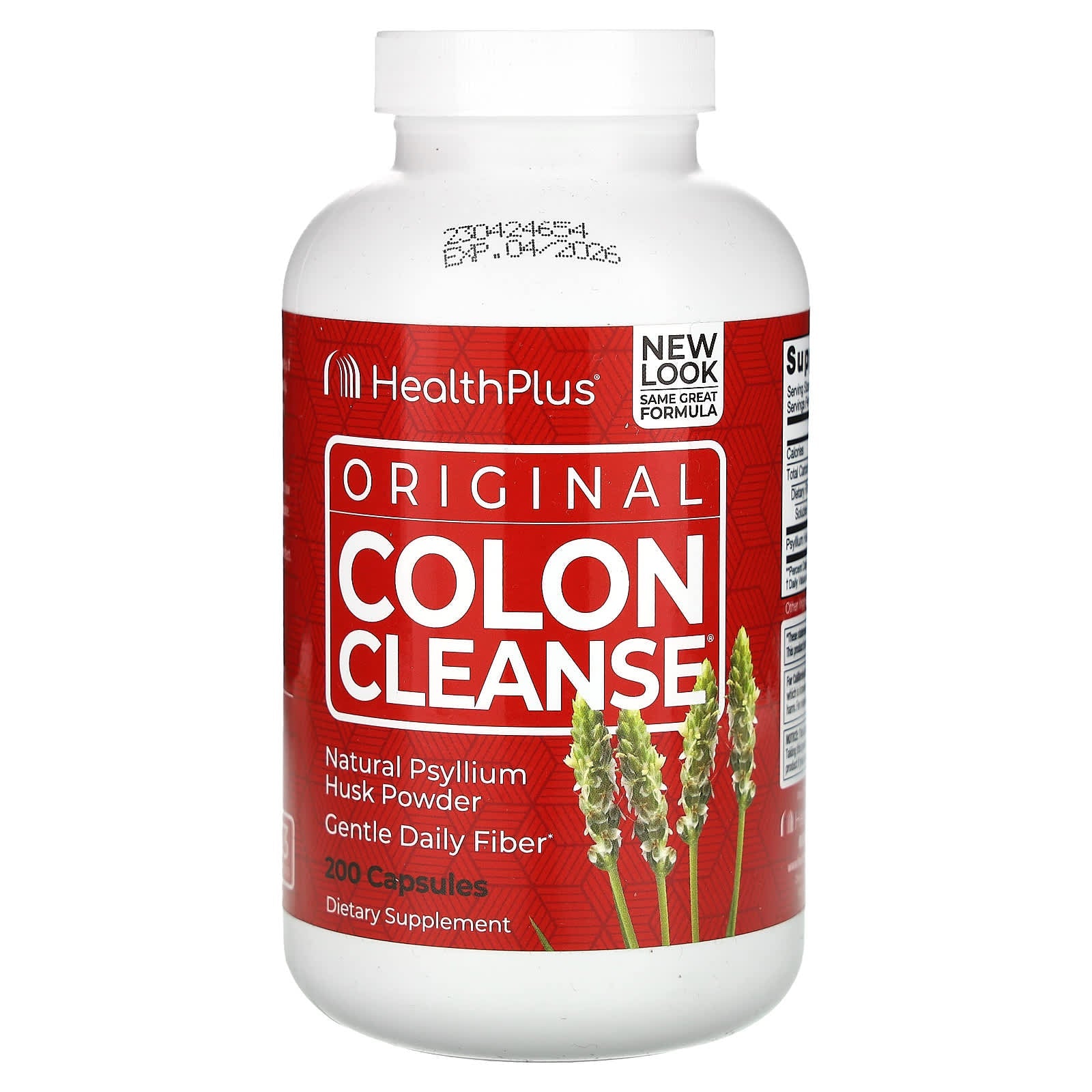 Natural Colon Cleanse with Psyllium Husk &amp; Soluble Fiber - Health Plus - Image 1