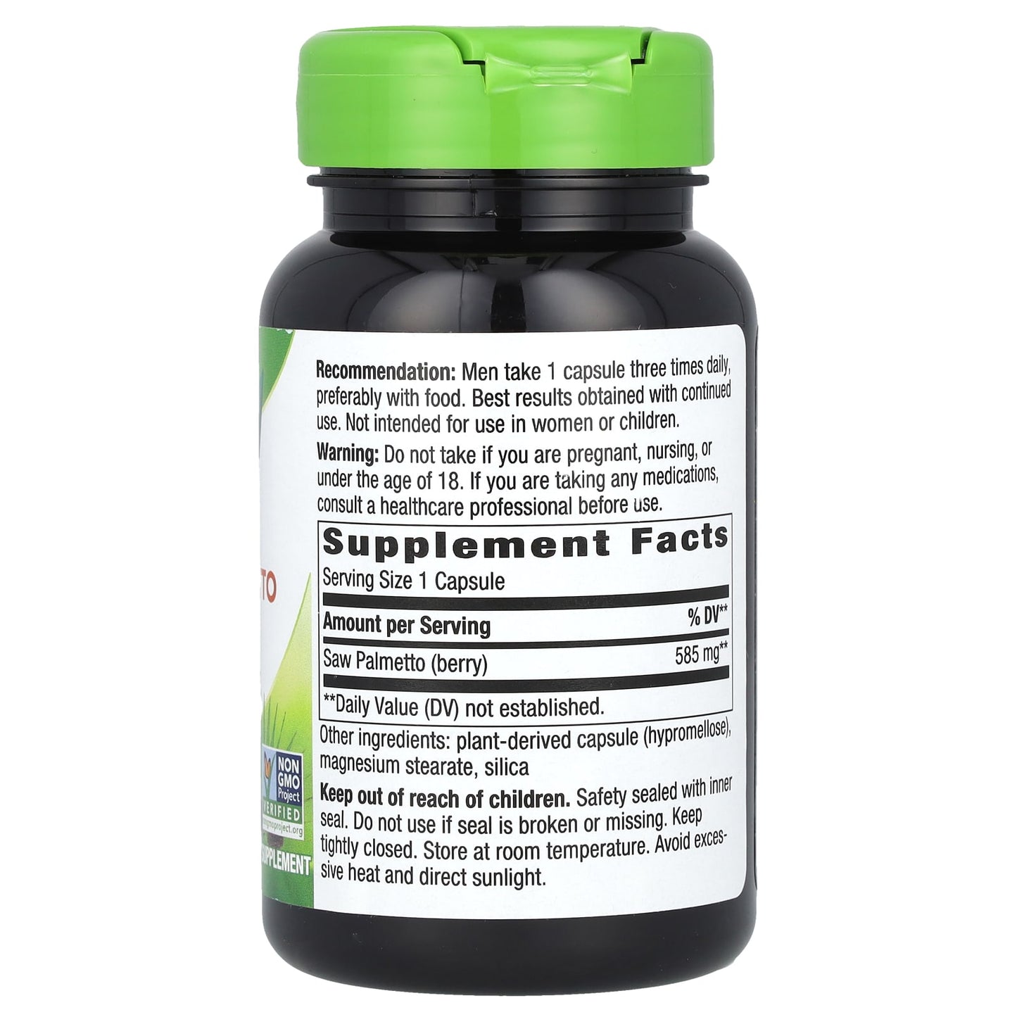 Nature's Way, Saw Palmetto Berries, 585 mg, 100 Vegan Capsules - Image 2