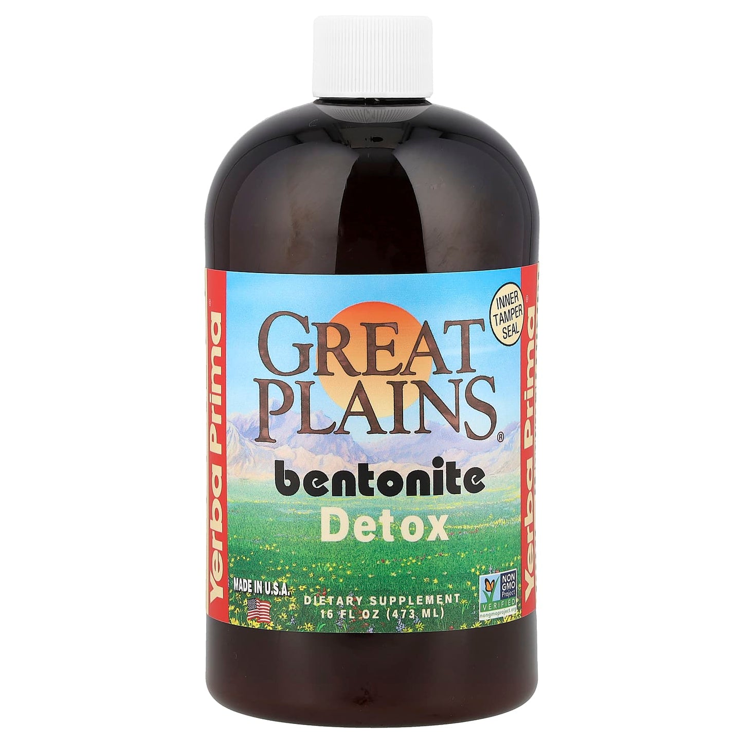 Yerba Prima, Great Plains®, Bentonite, Detox, 16 fl oz (473 ml) - Image 1
