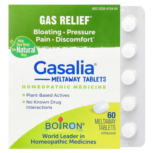 Boiron Gasalia 60 Meltaway Tablets for Instant Gas Relief - Image 1