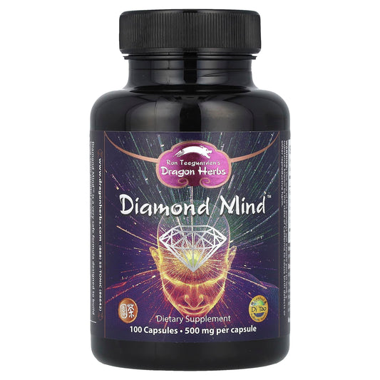 Boost Mental Power with Dragon Herbs Diamond Mind - 100 Capsules - Image 1