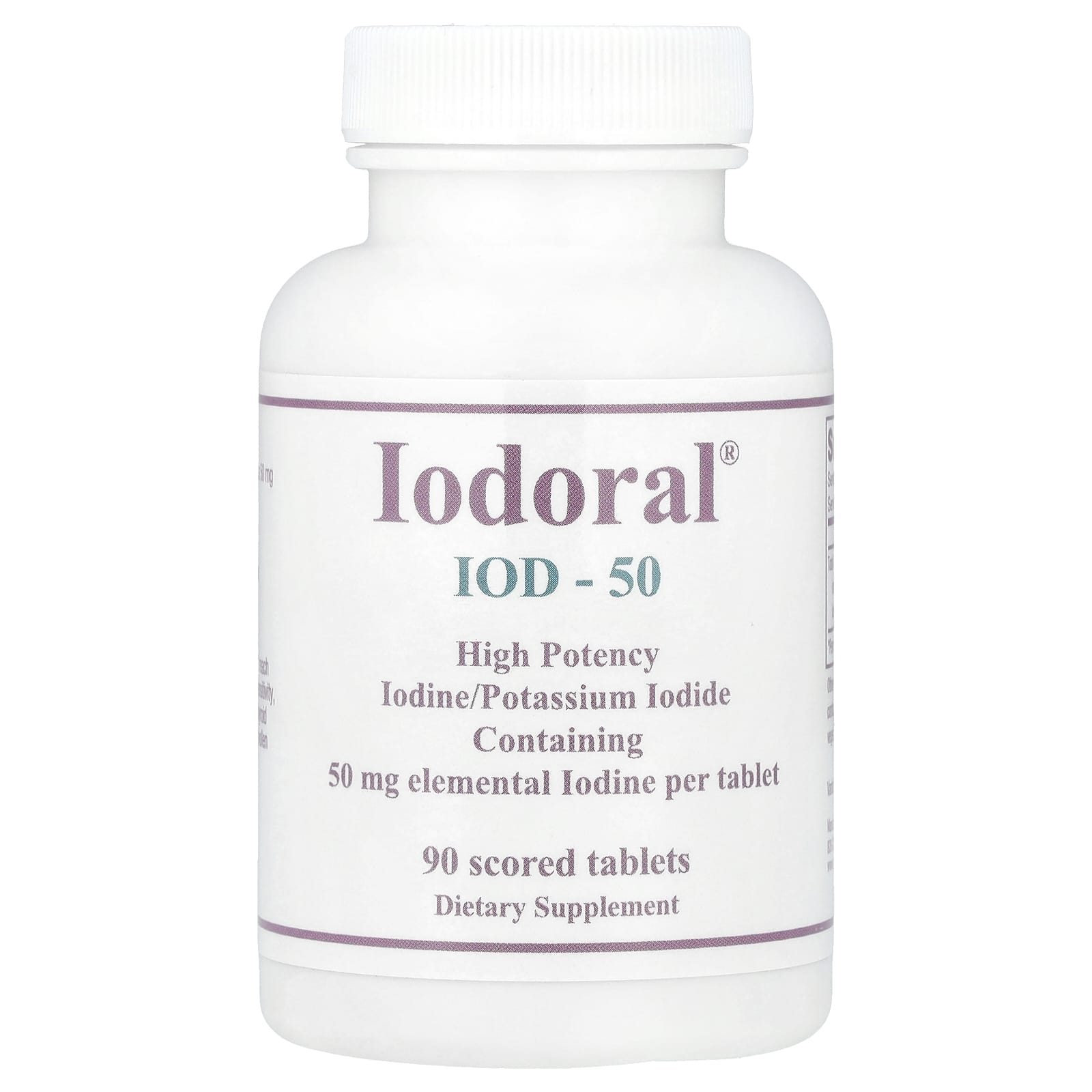 Optimox, Iodoral®, High Potency, 50 mg, 90 Scored Tablets - Image 1