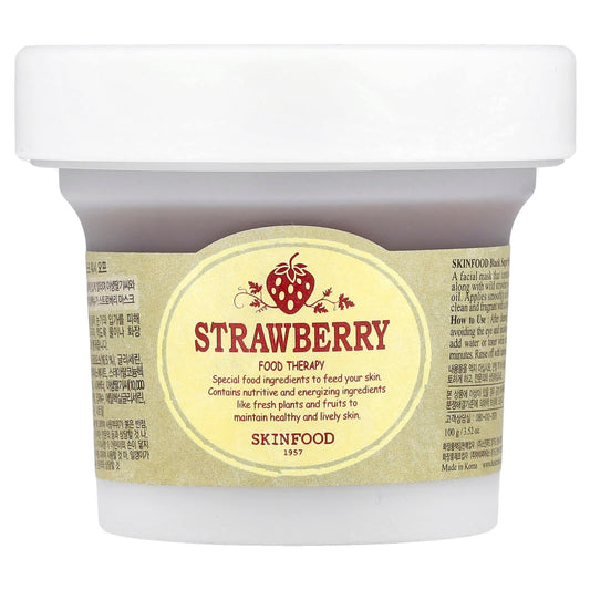 SKINFOOD, Strawberry Black Sugar Beauty Mask Wash Off, 3.52 oz (100 g) - Image 1