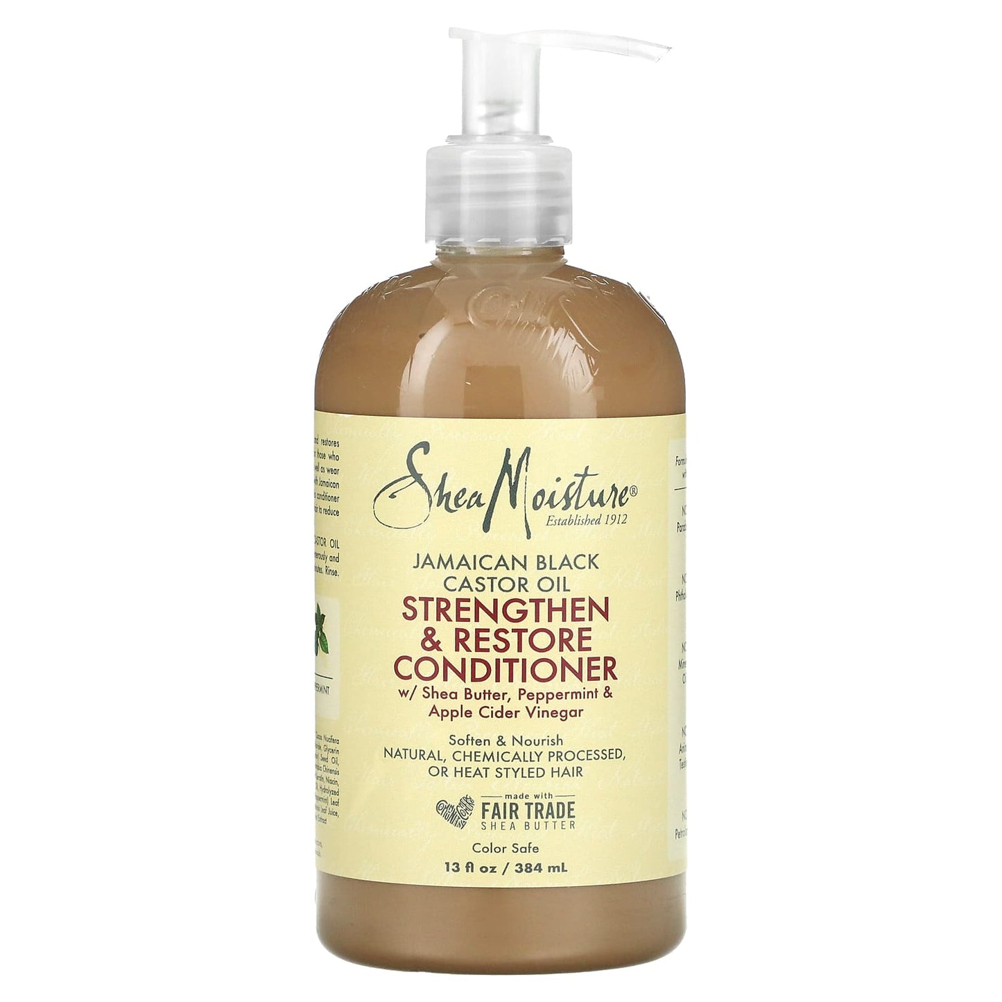 SheaMoisture, Jamaican Black Castor Oil Strengthen & Restore Conditioner,  13 fl oz (384 ml) - Image 1