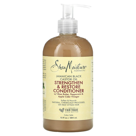 SheaMoisture, Jamaican Black Castor Oil Strengthen & Restore Conditioner,  13 fl oz (384 ml) - Image 1