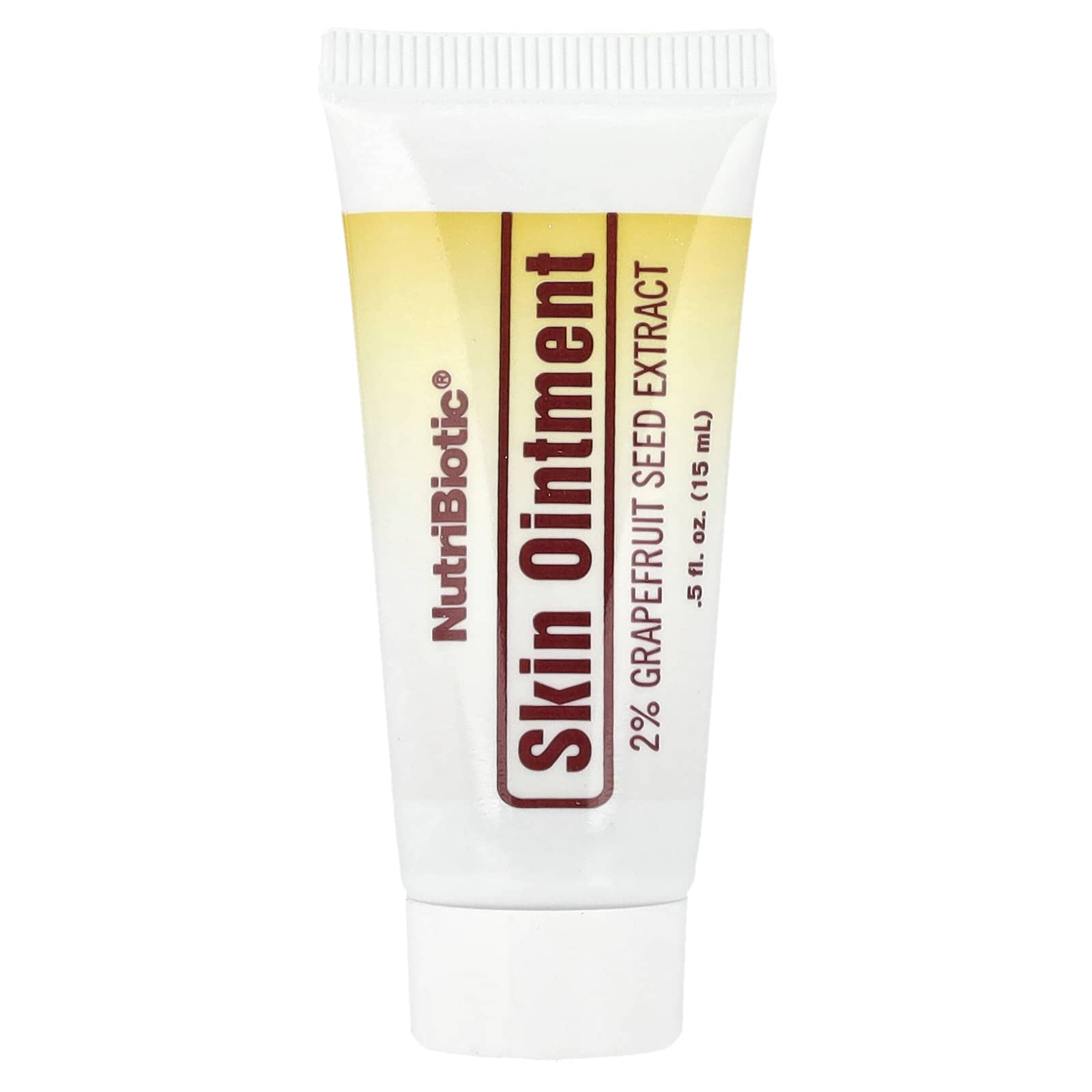 NutriBiotic, Skin Ointment, 2% Grapefruit Seed Extract with Lysine, 0.5 fl oz (15 ml) - Image 1
