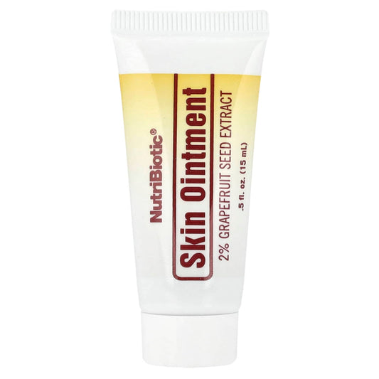 NutriBiotic, Skin Ointment, 2% Grapefruit Seed Extract with Lysine, 0.5 fl oz (15 ml) - Image 1