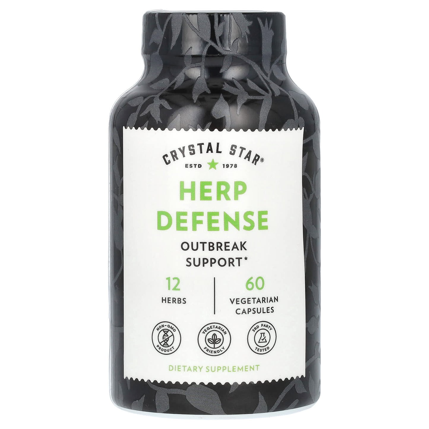 Herpes Defense with Echinacea, Astragalus & Licorice - 60 Capsules by Crystal Star - Image 1