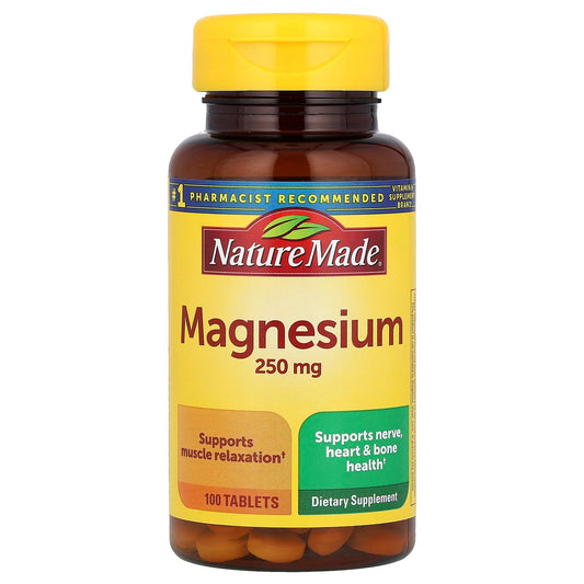 Nature Made, Magnesium, 250 mg, 100 Tablets - Image 1