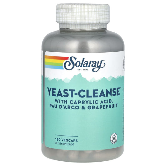 Solaray, Yeast-Cleanse, 180 VegCaps - Image 1