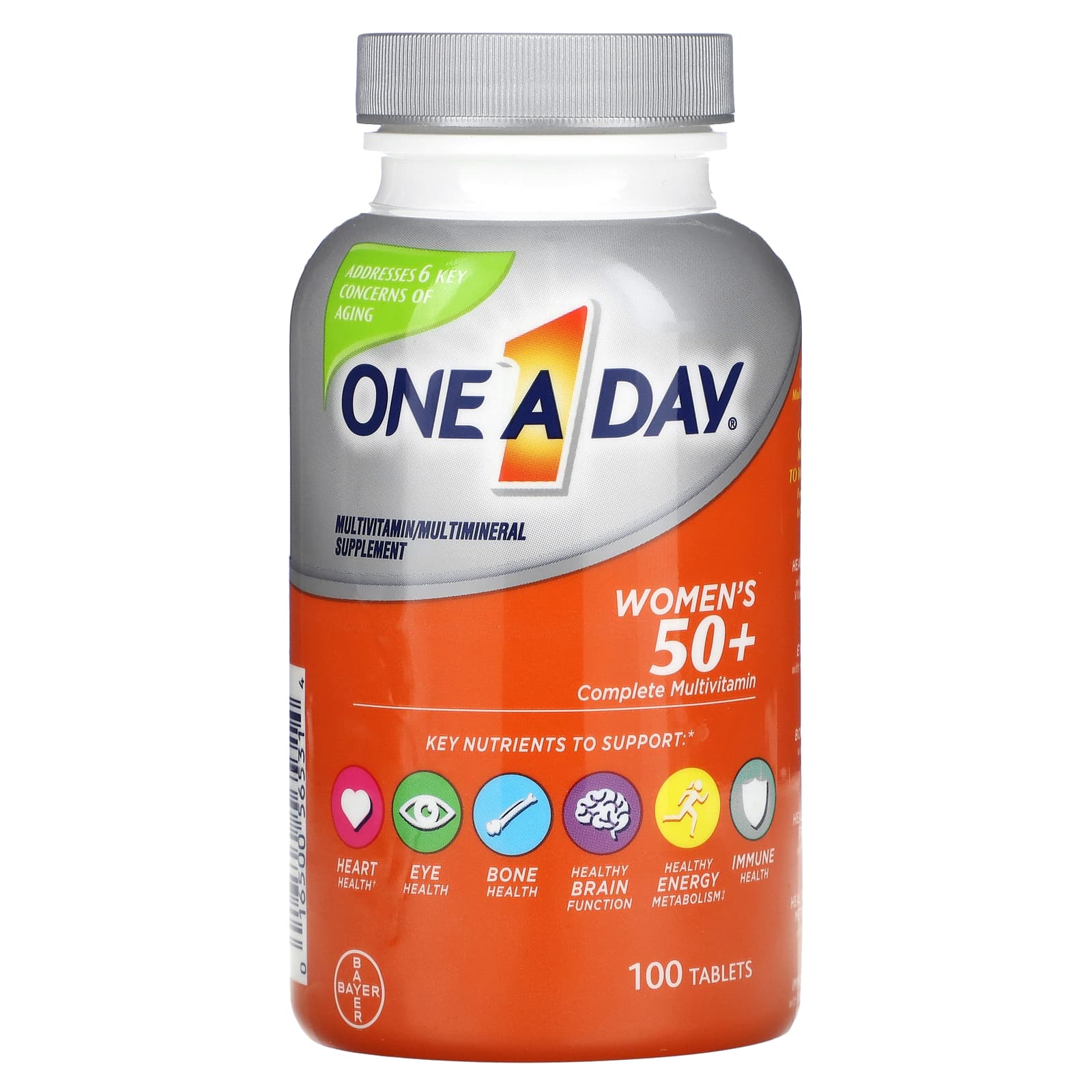 One-A-Day, Women's 50+, Complete Multivitamin, 100 Tablets - Image 1