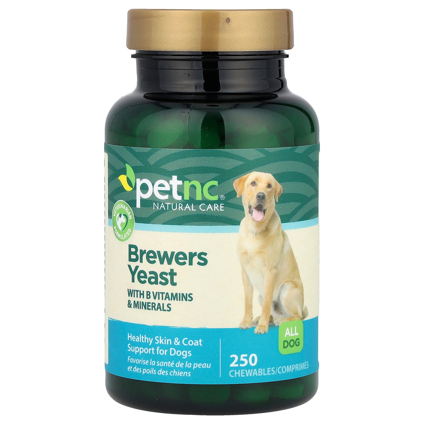 petnc NATURAL CARE, Brewers Yeast, All Dogs, 250 Chewables - Image 1