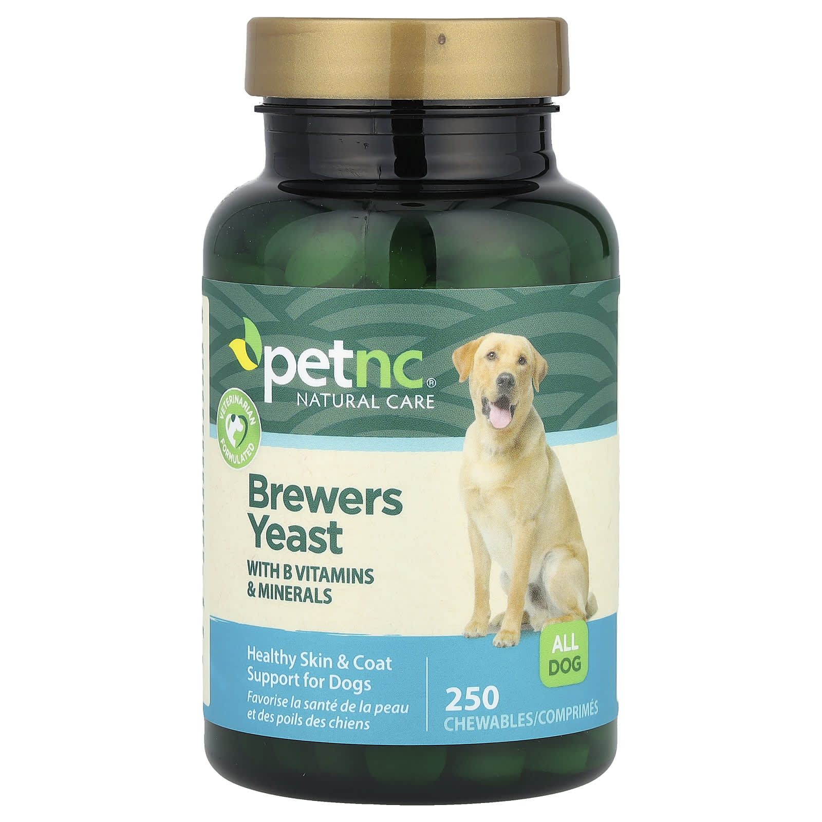 petnc NATURAL CARE, Brewers Yeast, All Dogs, 250 Chewables - Image 1