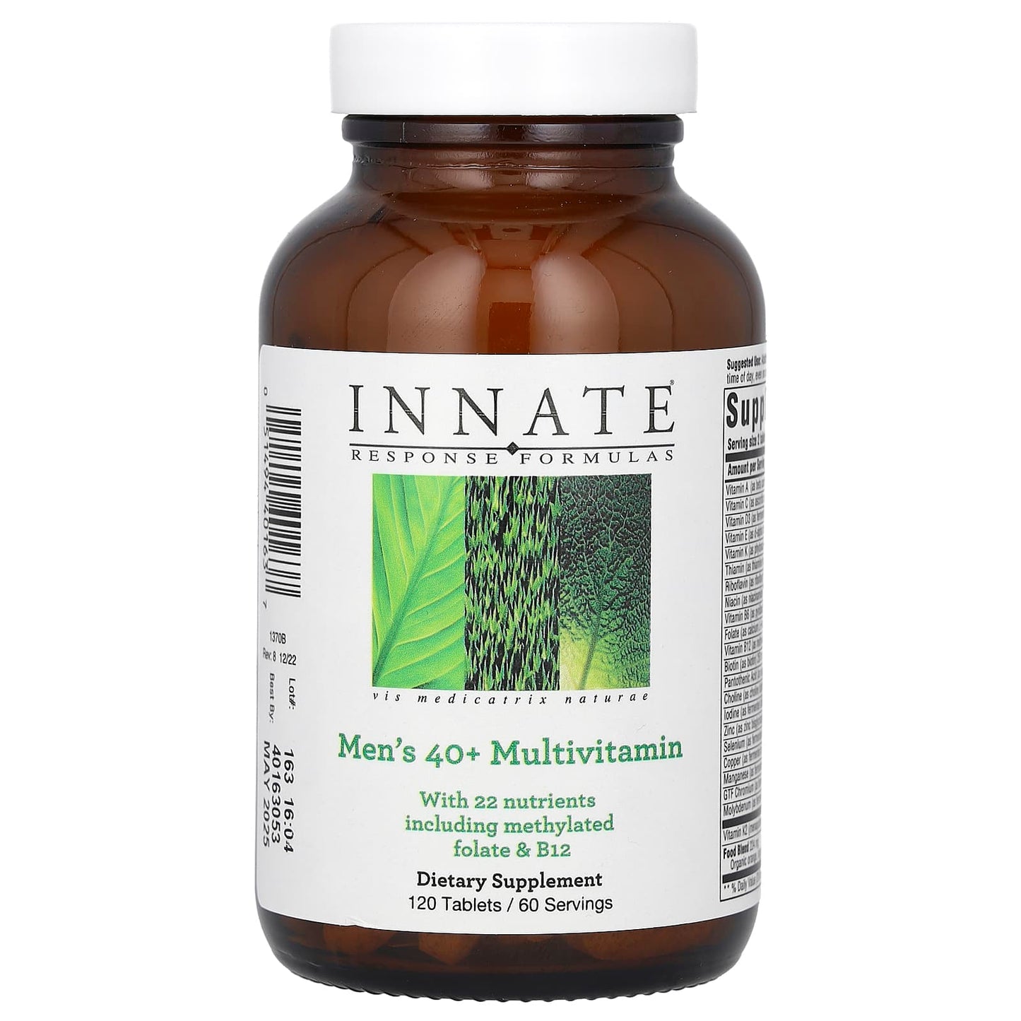 Men's 40+ Multivitamin by Innate Response Formulas - 120 Tablets - Image 1