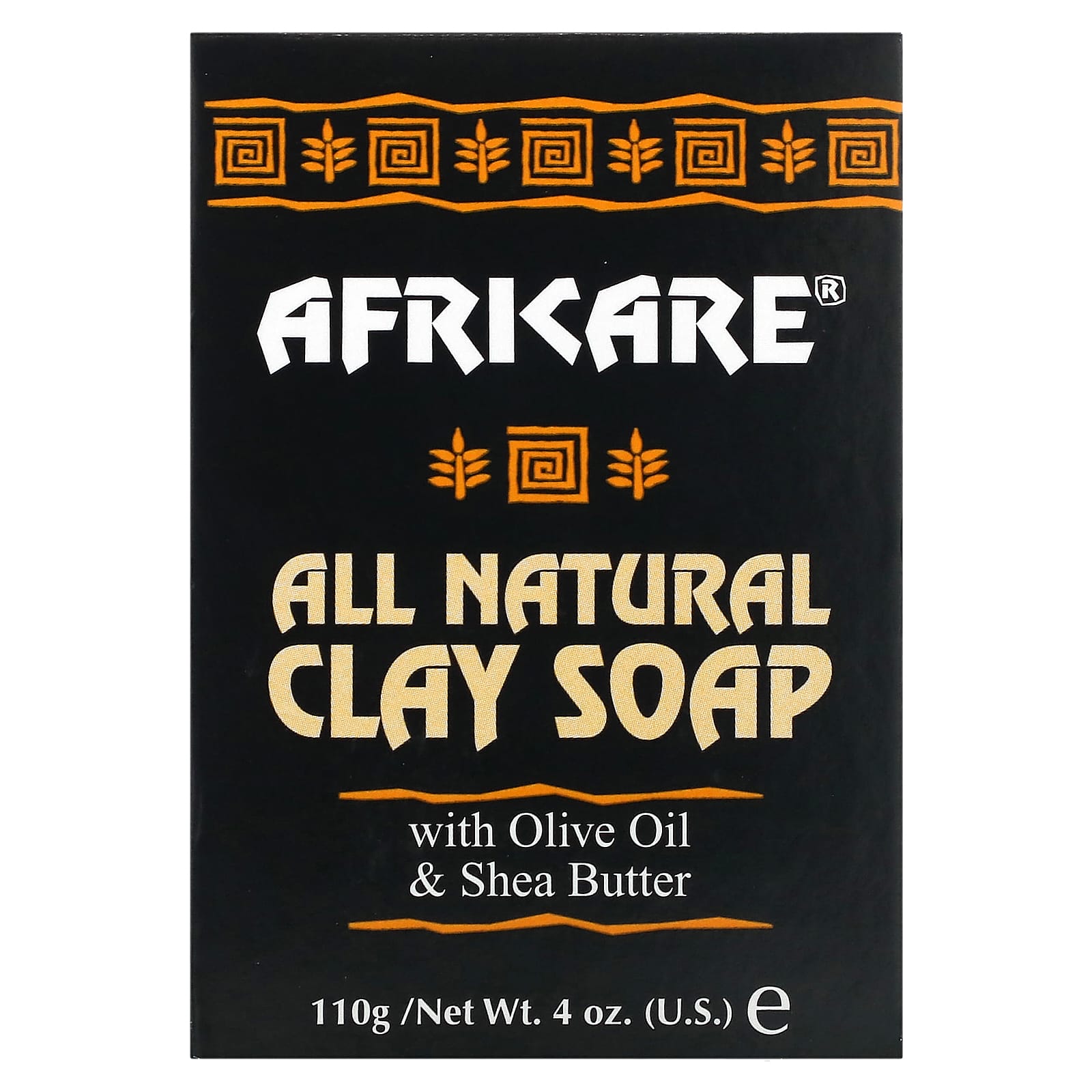 All-Natural Africare Clay Soap for Skin of Color - Olive Oil & Shea Butter - Image 1