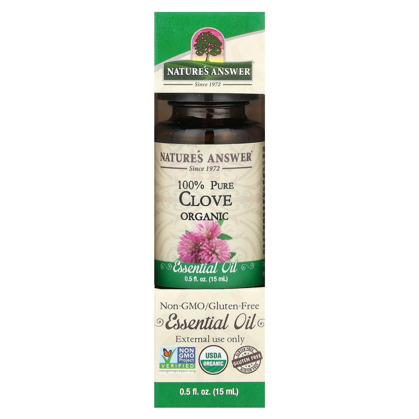 Nature's Answer, 100% Pure Organic Essential Oil, Clove, 0.5 fl oz (15 ml) - Image 2