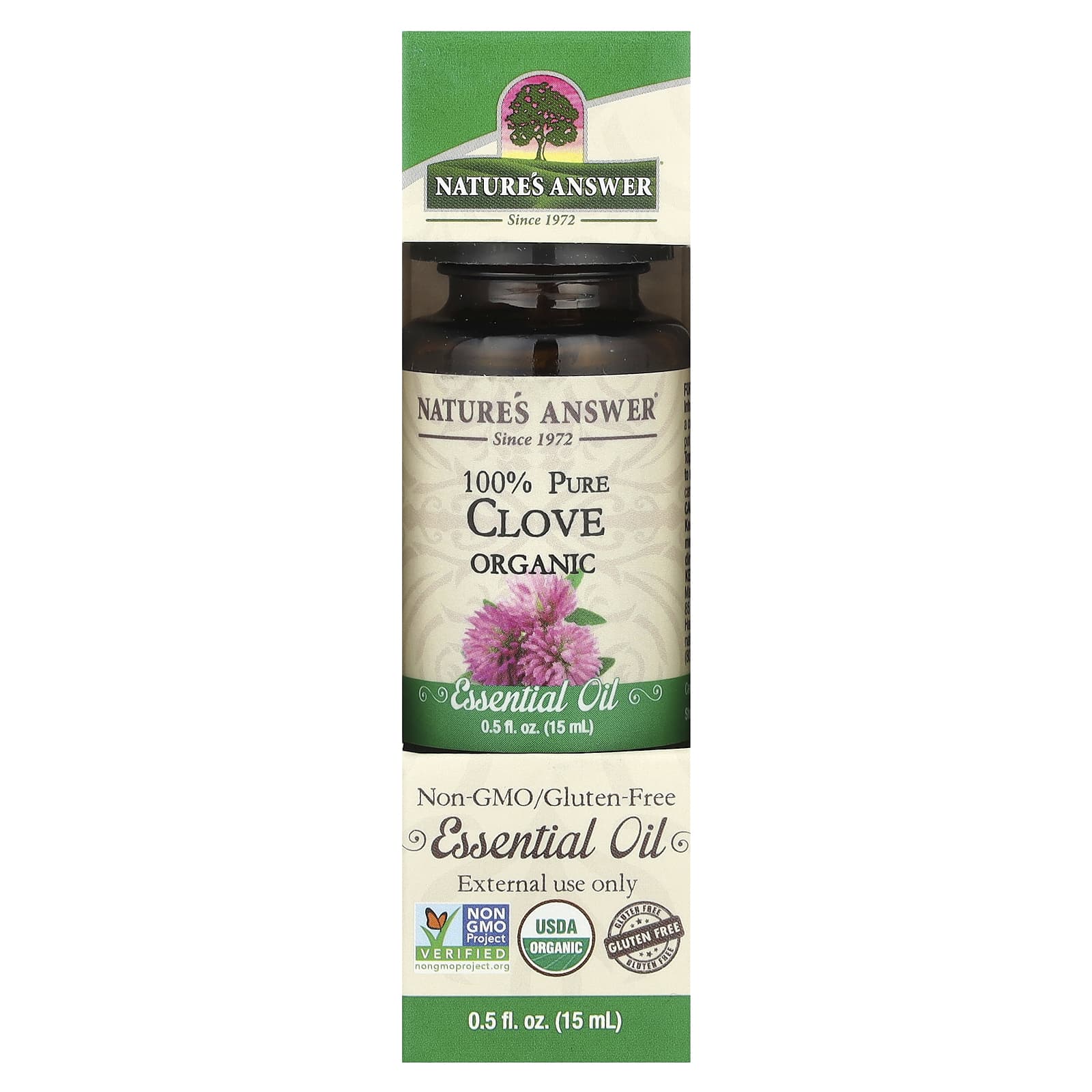 Nature's Answer, 100% Pure Organic Essential Oil, Clove, 0.5 fl oz (15 ml) - Image 2