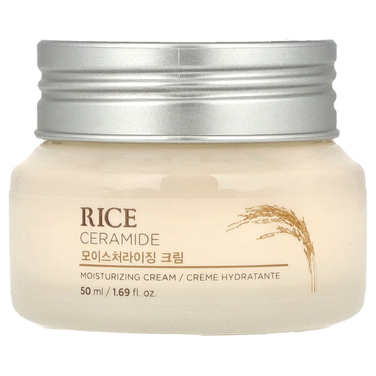 The Face Shop, Rice Ceramide, Moisturizing Cream, 1.69 fl oz (50 ml) - Image 1