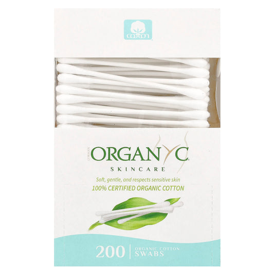 Organyc, Organic Cotton Swabs, 200 Swabs - Image 1