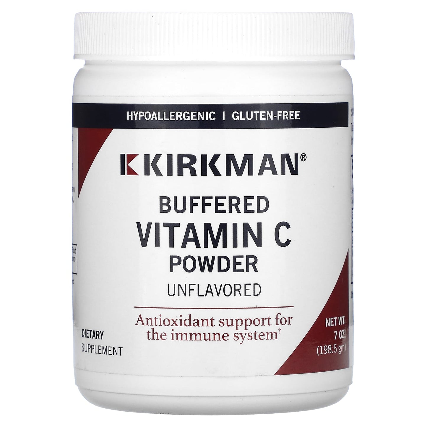 Kirkman Labs, Buffered Vitamin C Powder, Unflavored, 7 oz (198.5 g) - Image 1