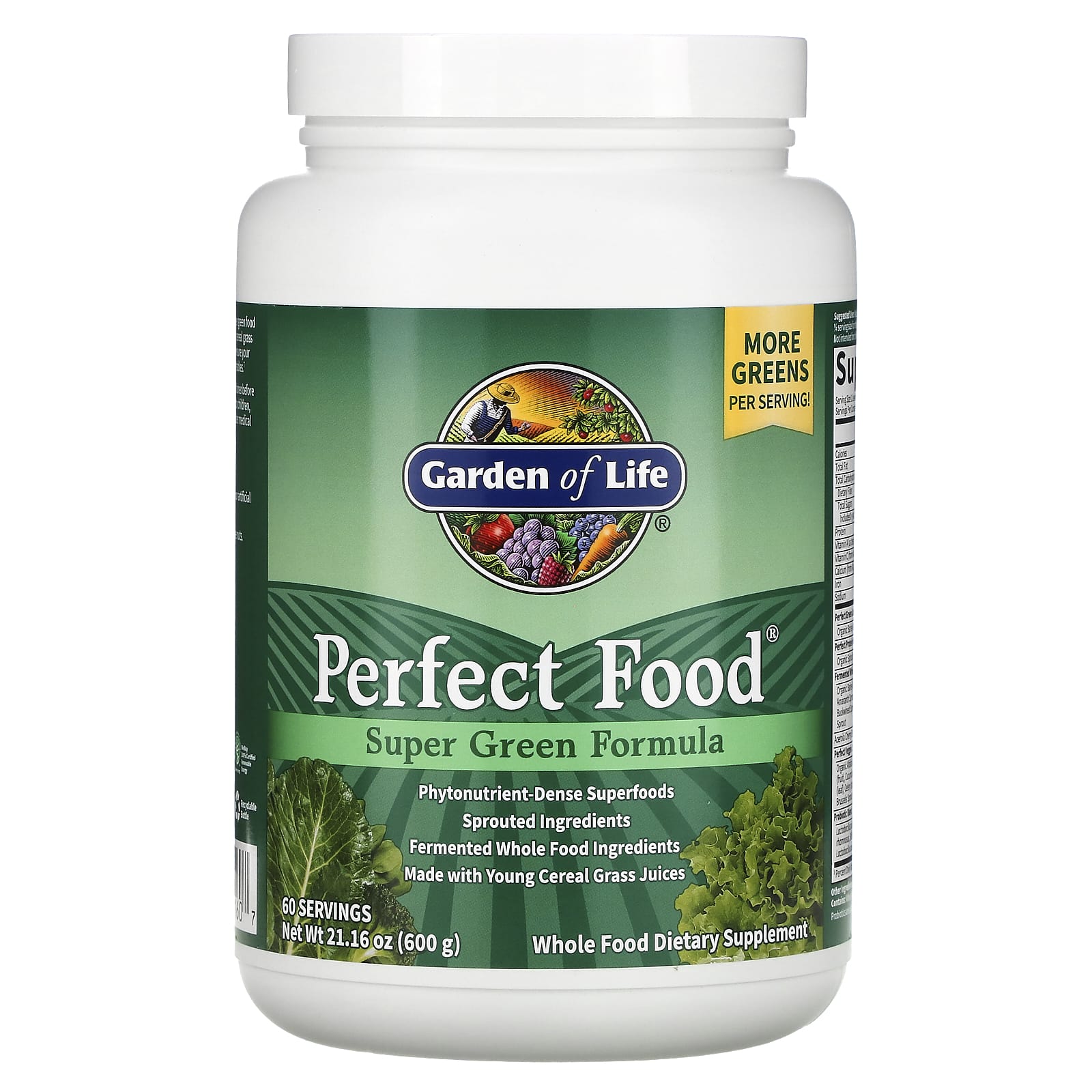Garden of Life Perfect Food Super Green Formula 600g - Image 1