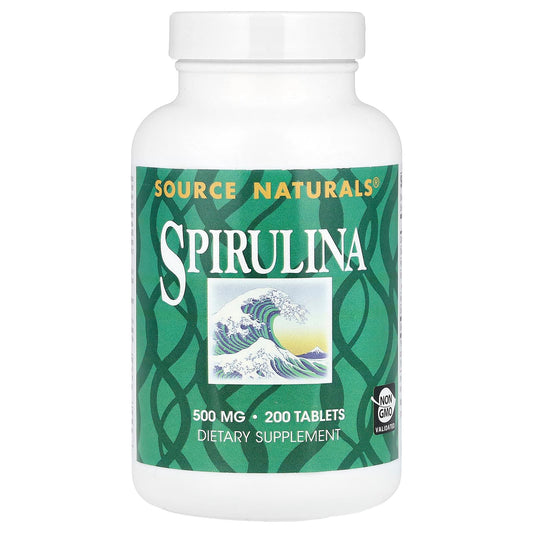 Source Naturals, Spirulina, 200 Tablets - Image 1