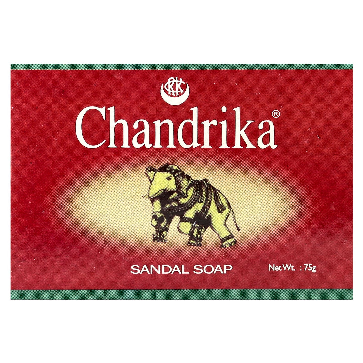 Nourishing Sandalwood Soap Bar by Chandrika Soap, 75g, Coconut Oil - Image 1