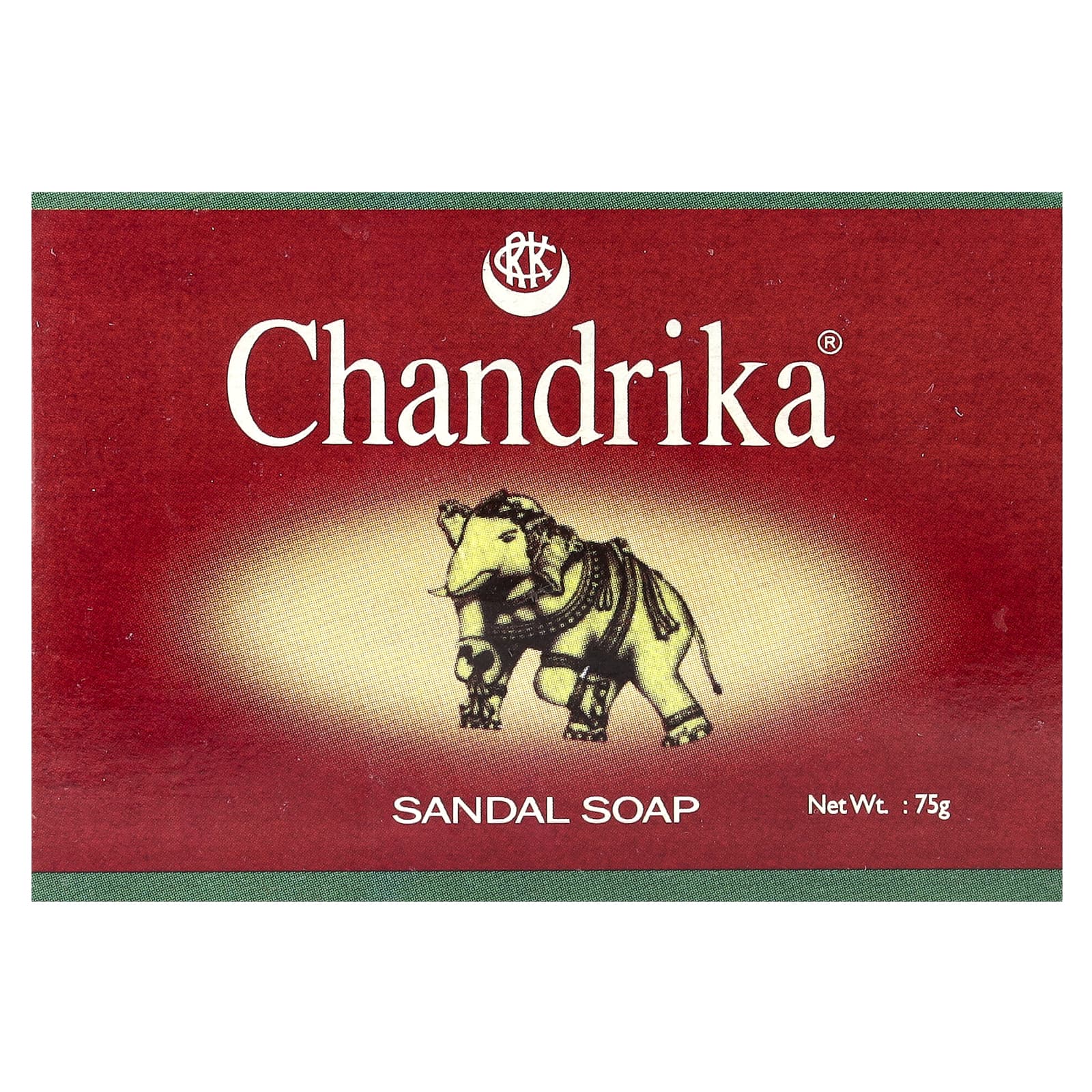 Nourishing Sandalwood Soap Bar by Chandrika Soap, 75g, Coconut Oil - Image 1