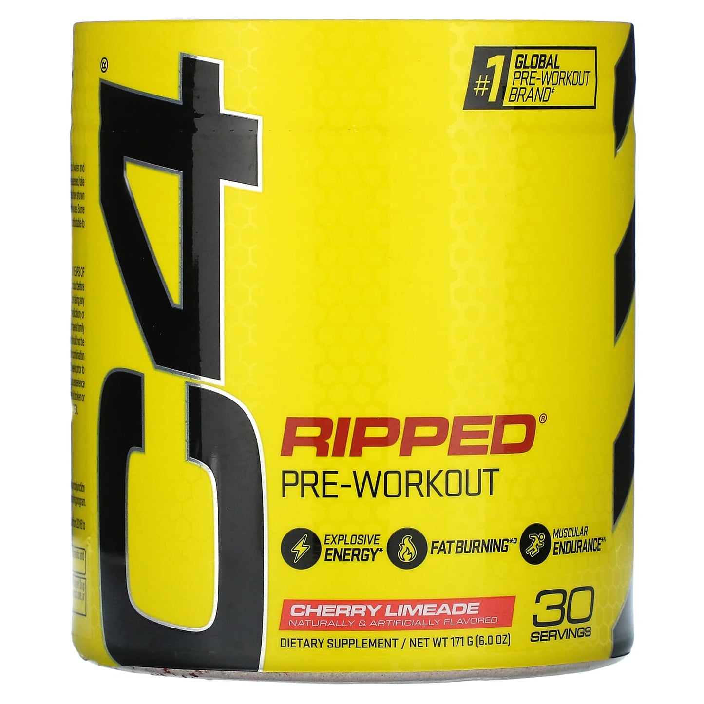C4 Ripped Pre-Workout by Cellucor - Cherry Limeade, 30 Servings - Image 1