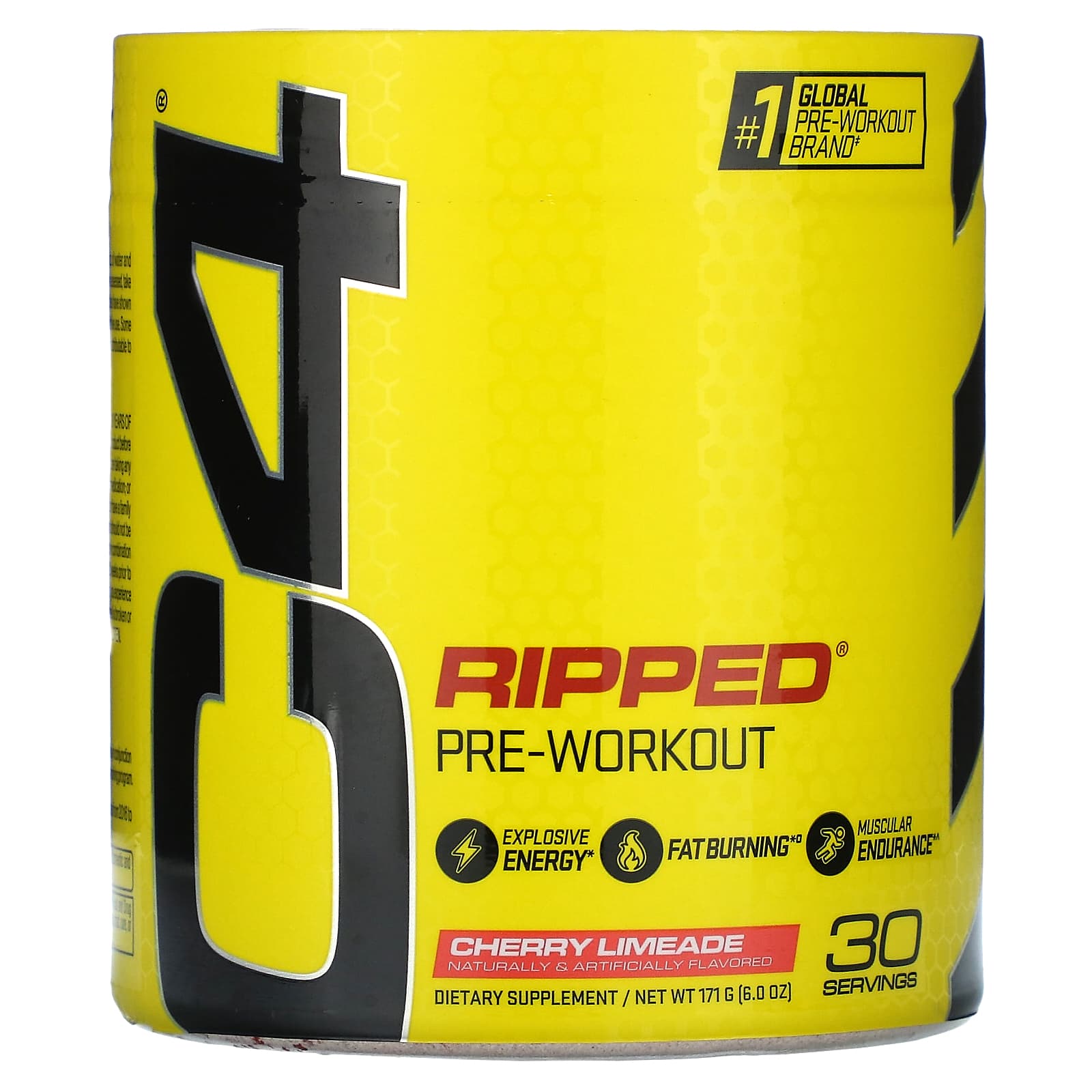 C4 Ripped Pre-Workout by Cellucor - Cherry Limeade, 30 Servings - Image 1