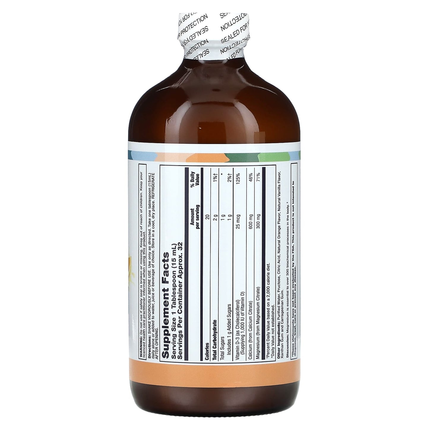 LifeTime Vitamins, Bone Support, Orange Vanilla, 16 fl oz (473 ml) - Image 2