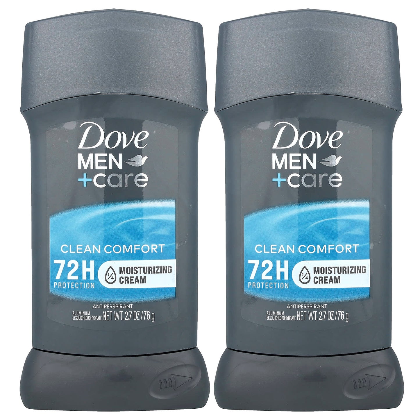 Dove Men+Care Antiperspirant Deodorant, 2.7 oz (76g), 2 Pack - Image 1